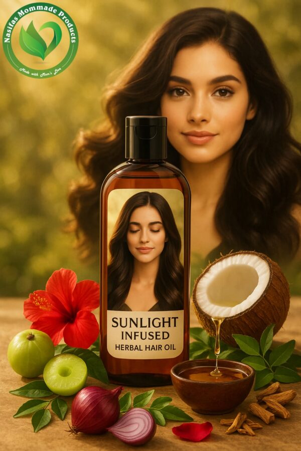 Nasifas Mom Made 42 herbal sunlight infused hair growth oil